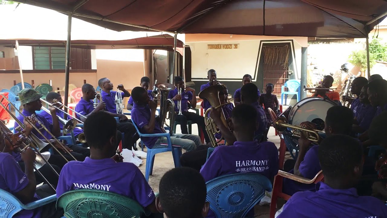 MASSIVE PERFORMANCE BY HARMONY BRASS BAND DZODZE@A FUNERAL