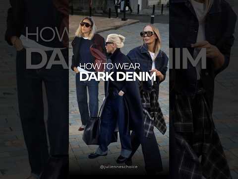 Image for C63s Watchlist: How to Style Dark Blue Denim | Modern Outfit Ideas  #Shorts #fashion #simplyelegant #style