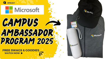 Microsoft Campus Ambassador Program 2025 || Gratis spullen en goodies || Gratis bronnen || Meld j...