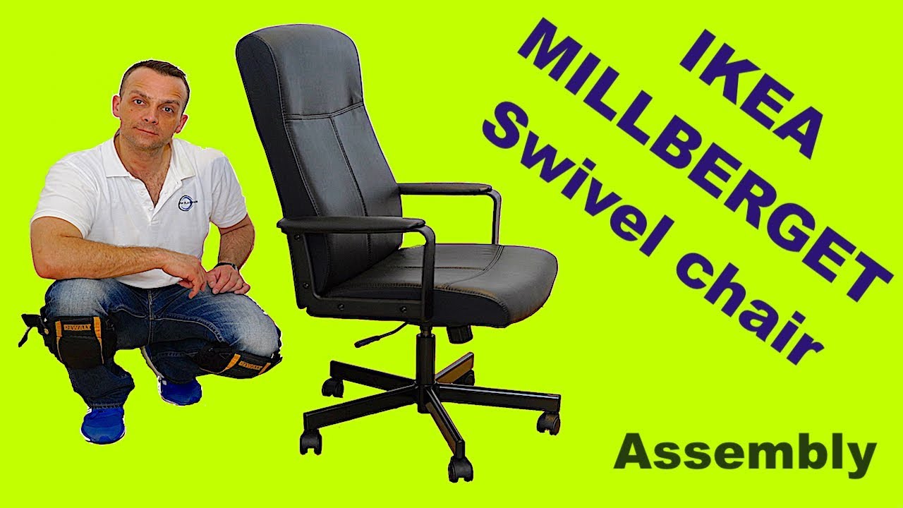 Ikea Office Chair Millberget Swivel Chair Assembly Youtube