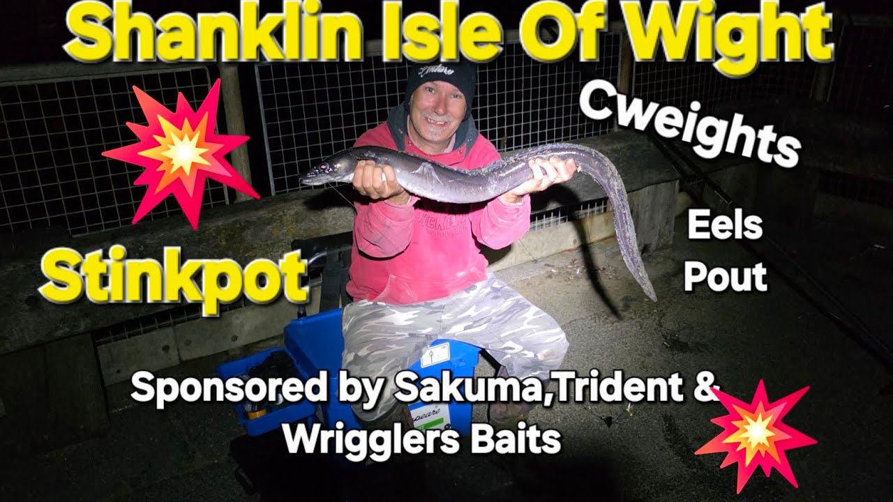 Isle of wight Beach Fishing Shanklin Stinkpot Conger Eels Cweights Sakuma Wrigglers Baits