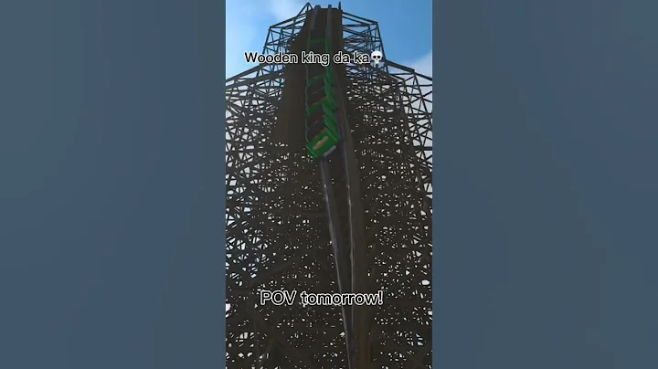 KINGDA KA but it’s WOODEN🪵🎢#shorts #rollercoaster #kingdaka #nolimits2