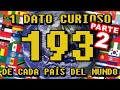 1 dato curioso de cada pas del mundo parte 2