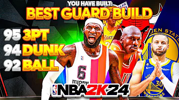 95 3PT + 94 DUNK + 92 BALL HANDLE BUILD is THE BEST POINT GUARD BUILD in NBA 2K24 NEXT GEN!