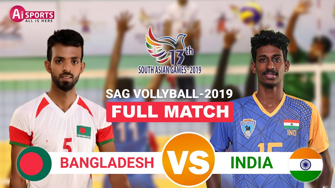 Bangladesh Vs India  Full Match // SAG Volleyball 2019 in Nepal
