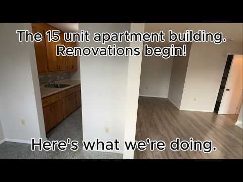 15 Unit Apartment Building, BIG Turnovers & Reno's Start! - Real Estate