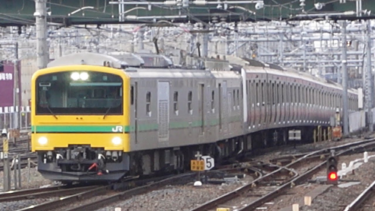E493系01編成+209系5000番台ケヨ501編成 秋田出場配給 大宮駅到着