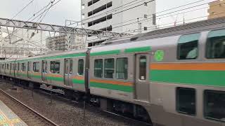 JR東日本湘南新宿ラインJS E231系+ E233系快速籠原行SO02平沼橋駅通過