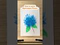 Easy Hydrangea flowers painting tutorial to all beginners #art #missart #hydrangeas #flowers