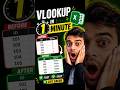 Vlookup in Excel #excel #exceltips #learnexcel