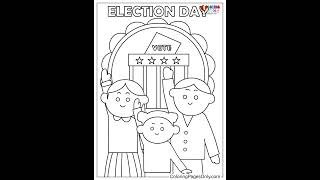 Free Printable Election Day Coloring Pages