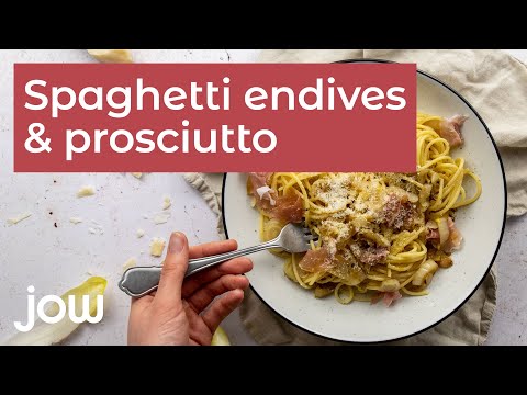 recette-des-spaghetti-endives-&-prosciutto