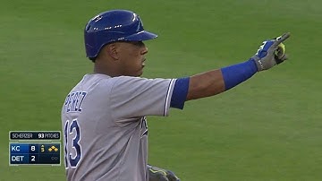 KC@DET: Perez knocks in Butler with a single to left