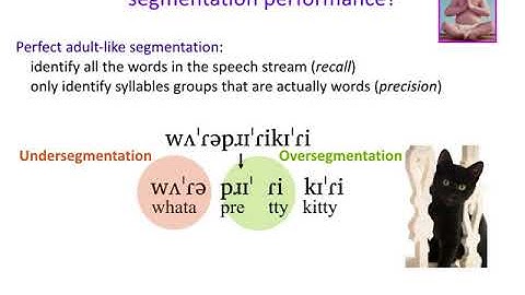 Acquisition of Language 2: Speech Seg Performance Metrics