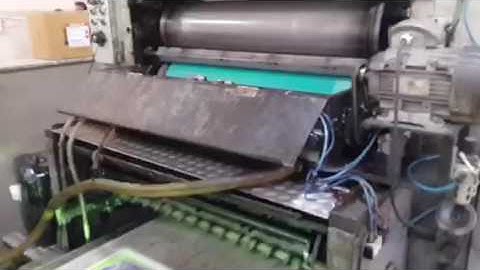 UV and Aqueous coating on Miller offset printing machine - Grafik Machinery International