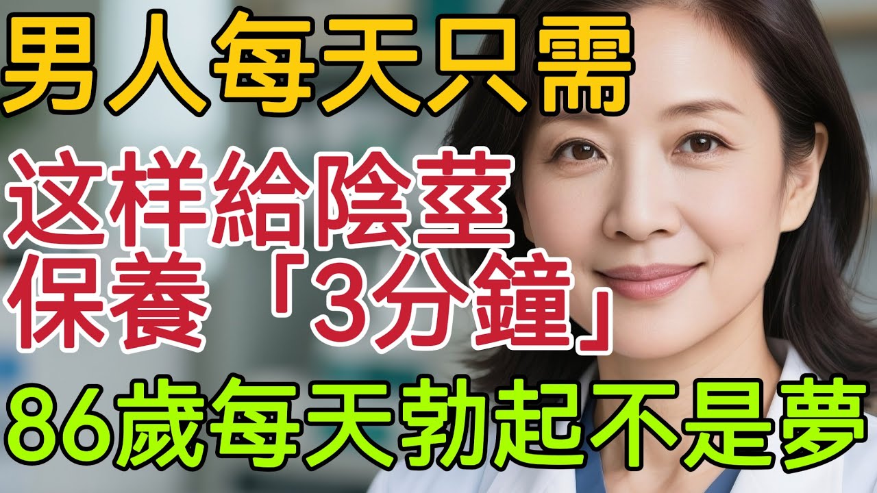 泌尿科醫生：男科醫生每天都在做的陰莖保養大全，只需三分鍾，疏通陰莖血管，保持年輕態！#中國醫 #男性健康 #男性 #健康 #老年健康