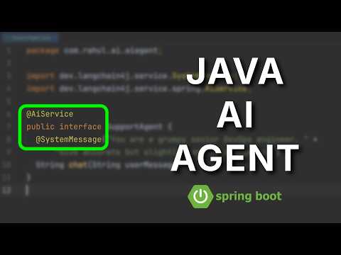 Build AI Agents in JAVA WITHOUT Python! Spring Boot + LangChain4j