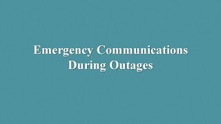 FCC ASL Video: Emergency Communications – What to Do During a Network Outage