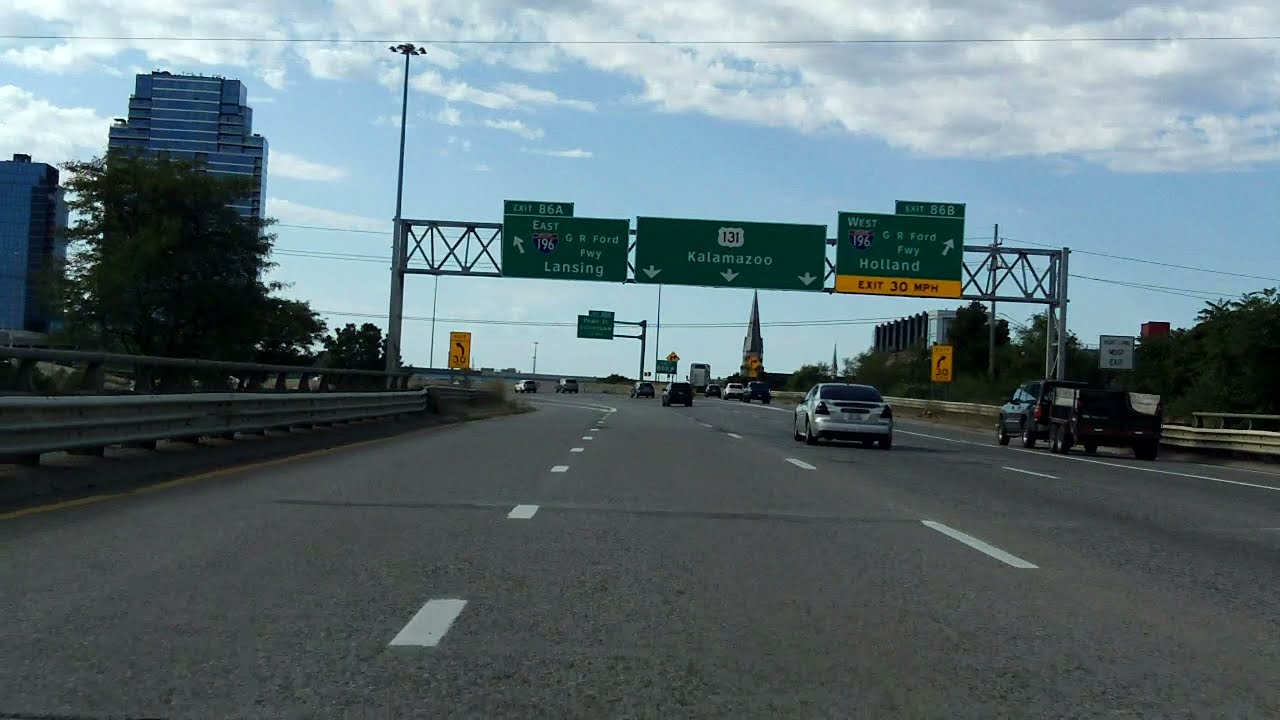 Grand Rapids Expressway (Interstate 296) southbound