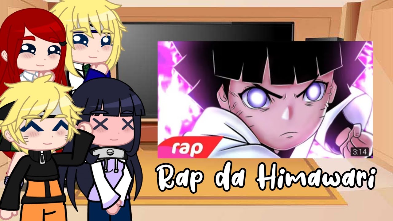 Kushina, Minato, Naruto e Hinata reagindo ao Rap Da Himawari 🌻💜