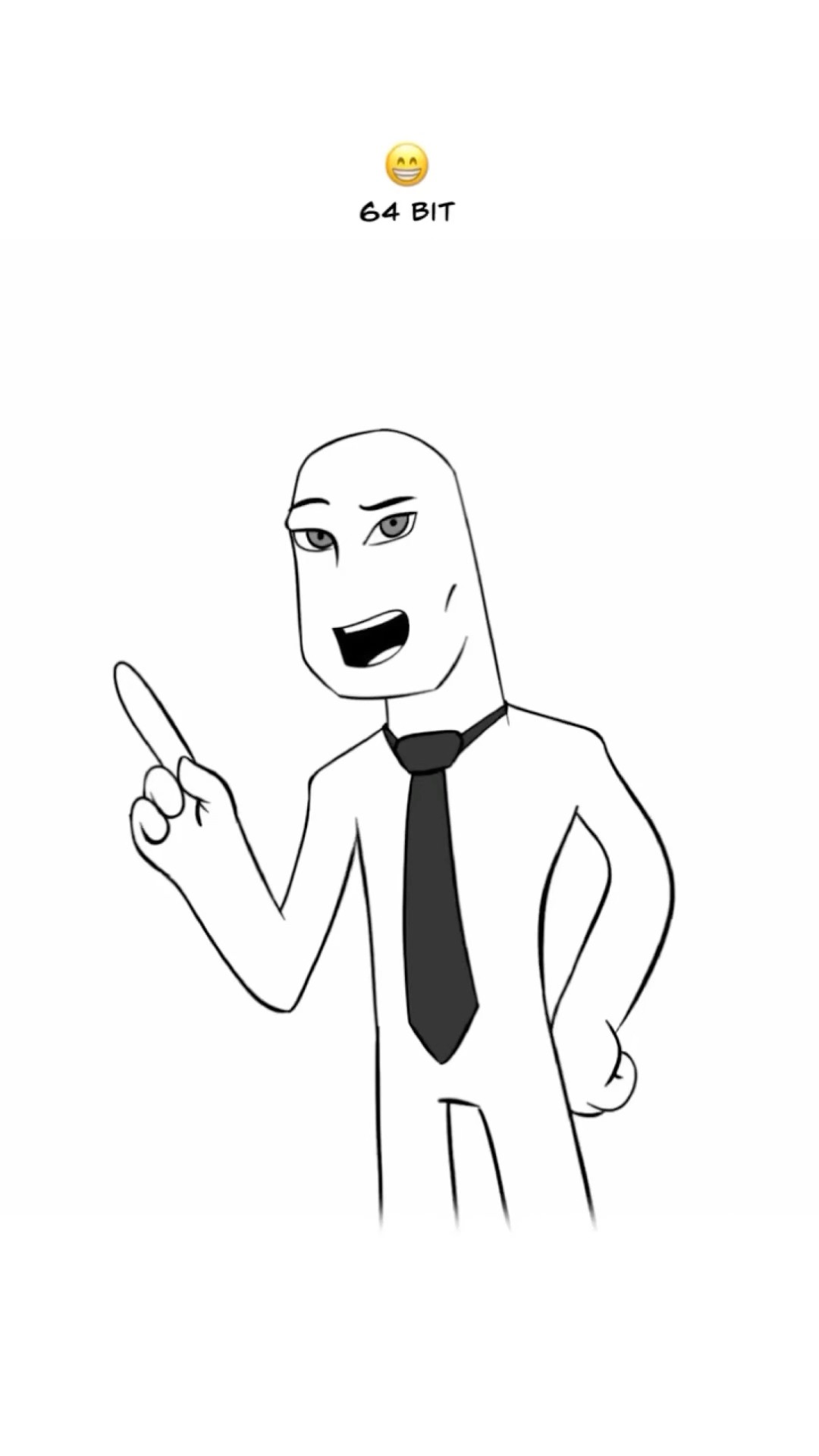 64 bits… 32 bits… ? (Animation Meme) #shorts