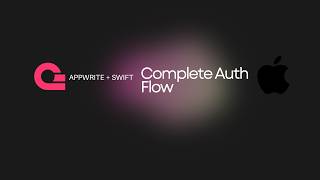 SwiftUI @Appwrite  Authentication | Login, Register & Logout with Appwrite in iOS