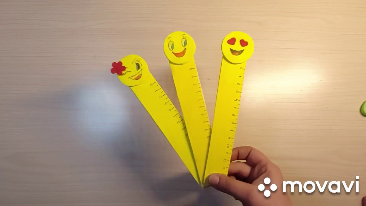 Декор ручки. Линейка своими руками. Смайлы./Handle decor. DIY ruler. Smilies.