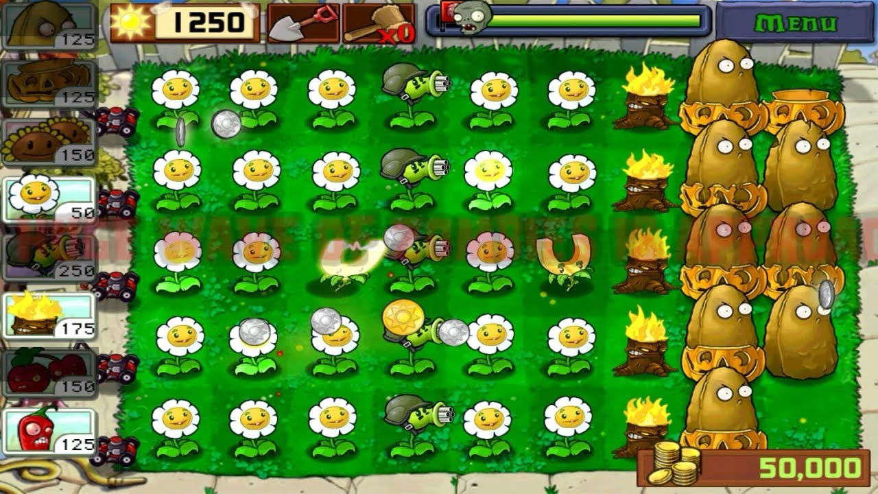 Plants vs. Zombies Survival: Day || gameplay walkthrough - YouTube