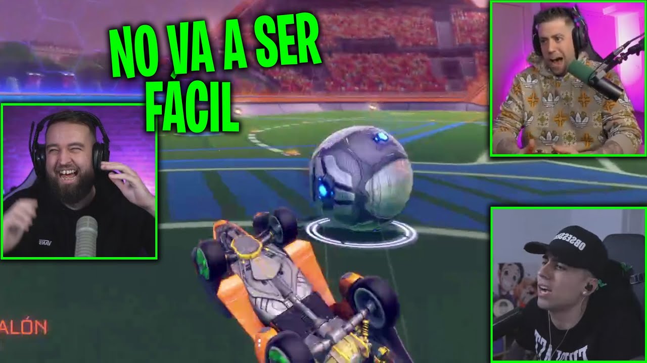 ROSDRI el COACH OBSERVA a AURON e IMANTADO en ROCKET LEAGUE 😬🤣