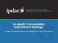 In-depth Conversation - Instructional Strategies