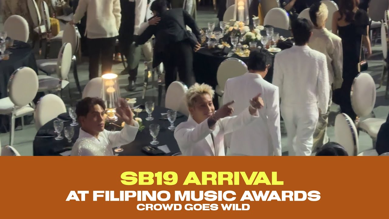 SB19 и артисты прибывают на Filipino Music Awards | Толпа сходит с ума