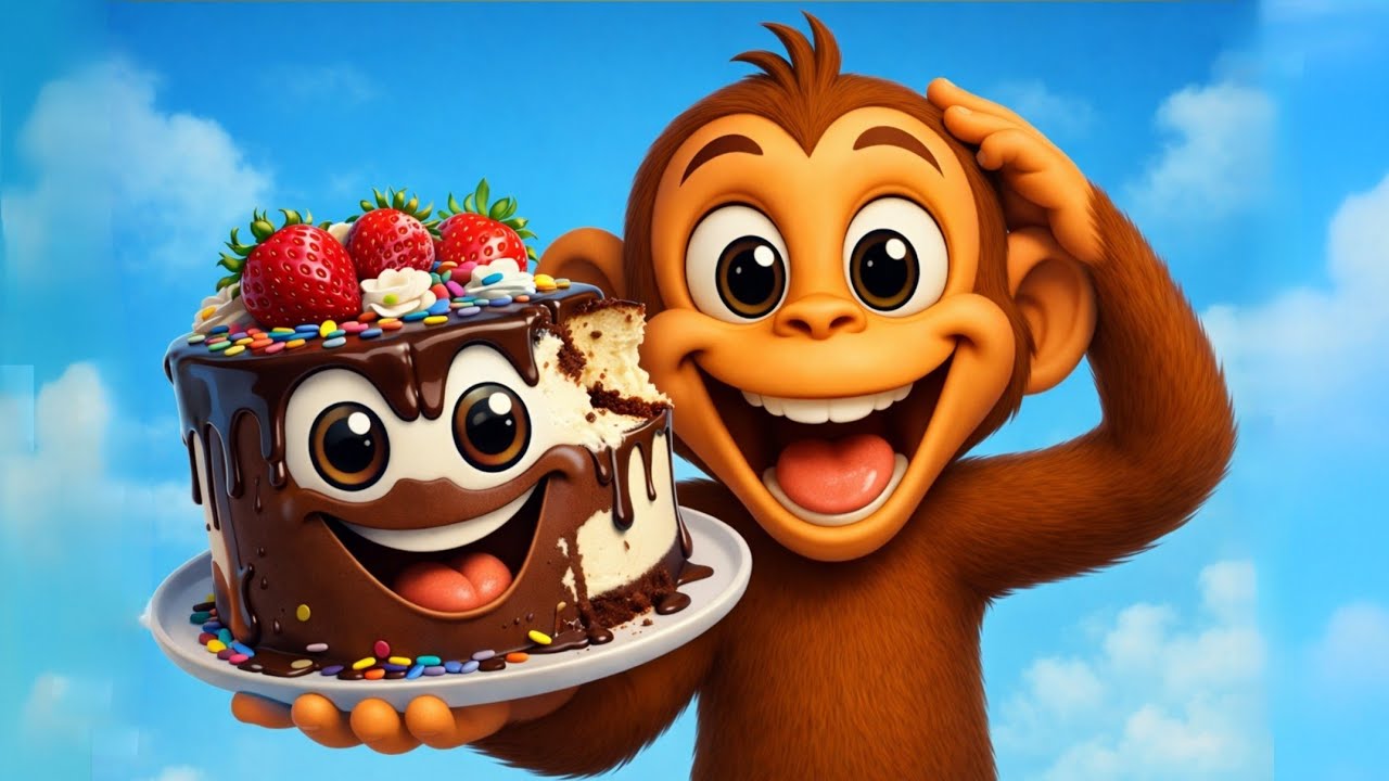 Monkey’s Yummy Cake Party! 🍰🎉 | Fun Cake Tasting Adventure for Kids