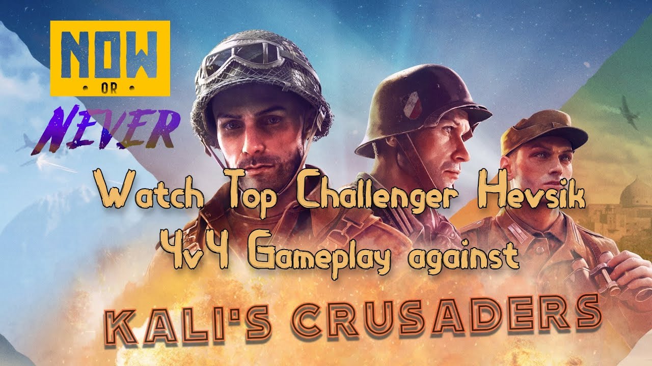 COH3 4v4 Mignano Gap challenger "Hevsik" number2 ranked Wehrmacht Gameplay VS Kali's Crusaders team.