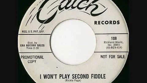 Sheila North (Rickie Page) - I Won't Play Second F...