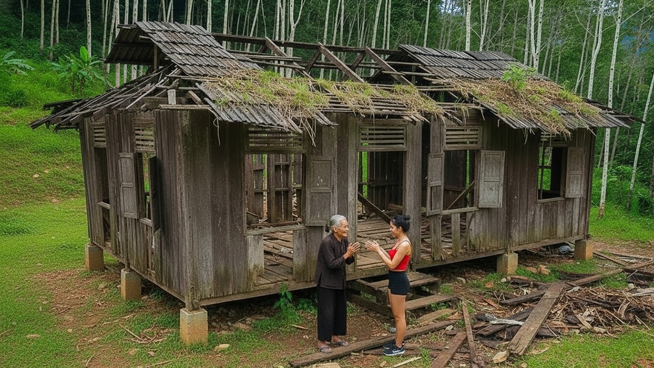 Young Woman Helps an Elderly Woman Restore Her 100-Year-Old Home | Full Process