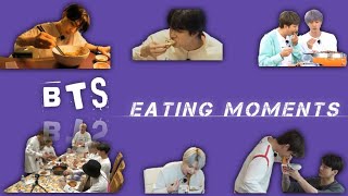 BTS eating moments in bts run  | 🥓🍗🫕🍲🧇🍟🍔🍝🍛🍕🍜🌭