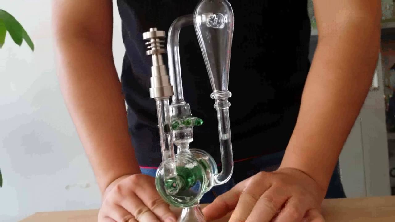 glass water pipes smoking bong with inliner perc and beautiful vortex effect