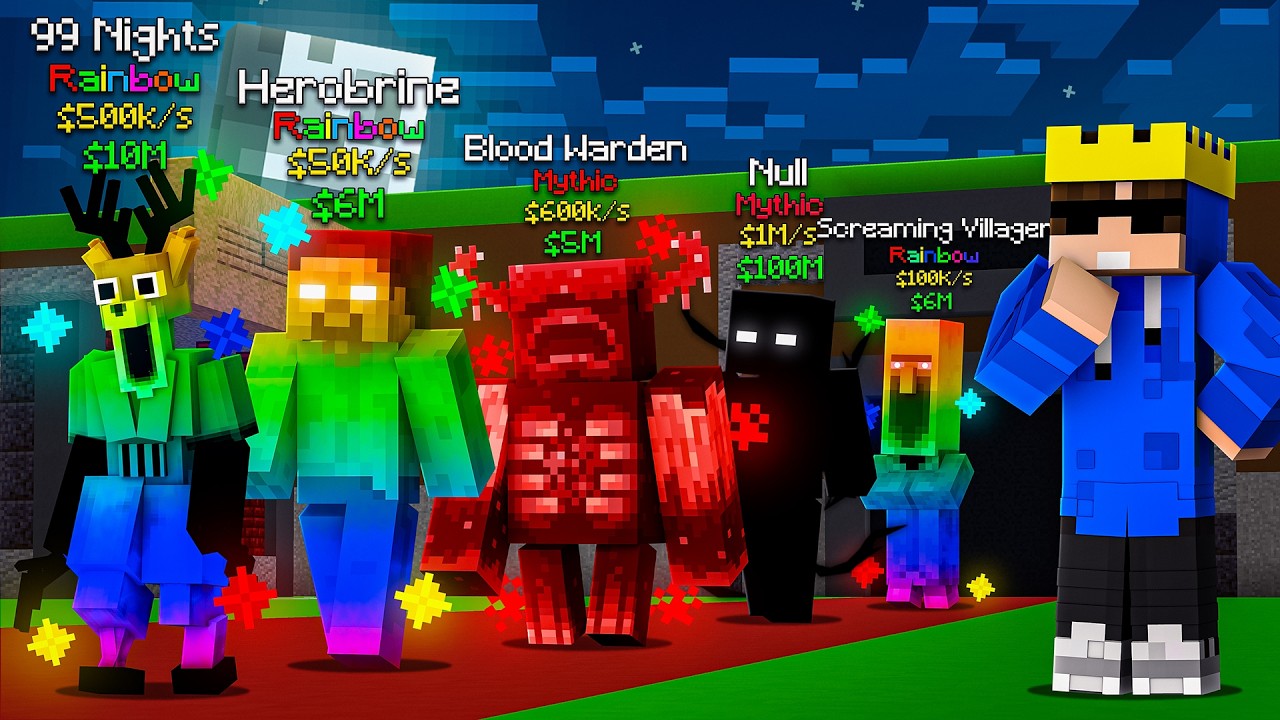 I Stole Rarest Scary Myths In STEAL a SCARY MYTHS In Minecraft!!!