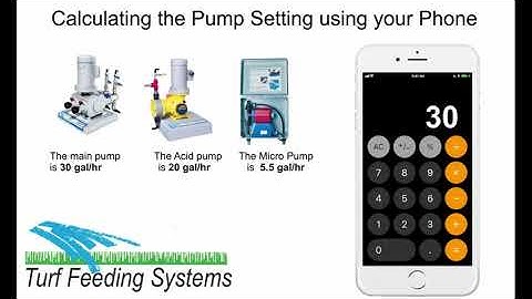 PGA Frisco Golf Course Fertigation System Calculation steps by Turf Feeding Systems