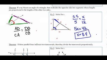 07 - Proportionality Theorems & Angle Bisector Theorem