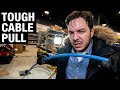 Pulling Cat6 Cable Through a Difficult Under Floor Conduit - Retail Store