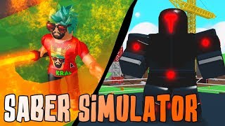 EN İYİ IŞIN KILICI KİMDE? | YOUTUBELAR BOSS KESTİYOR | ROBLOX SABER SIMULATOR