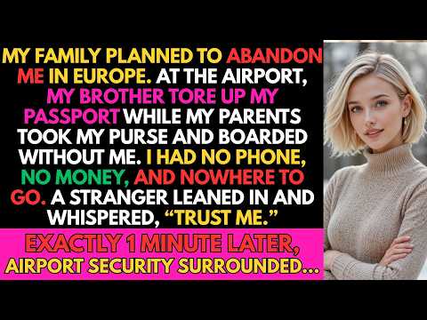 My Family Boarded Without Me After My Brother Destroyed My Passport—5 Minutes Later,A Stranger...