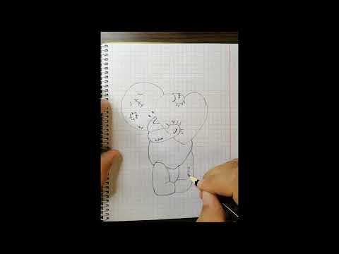 Как нарисовать мишку Тедди / How to draw a teddy bear / Рисуем карандашом / Draw with a pencil