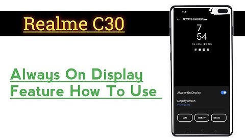 Realme C30 ||Always On Display Feature How To Use