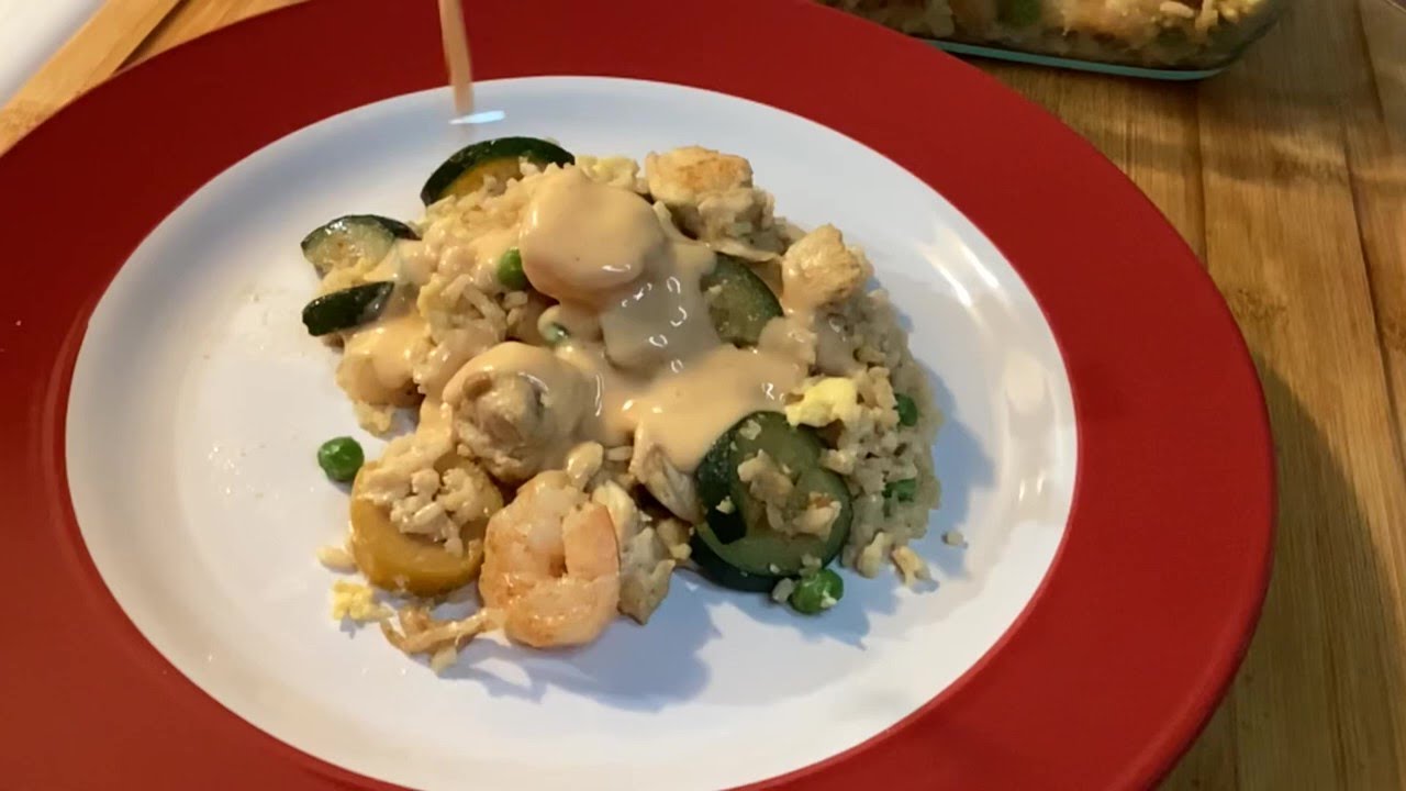 Easy Chicken Shrimp Rice Recipe YouTube