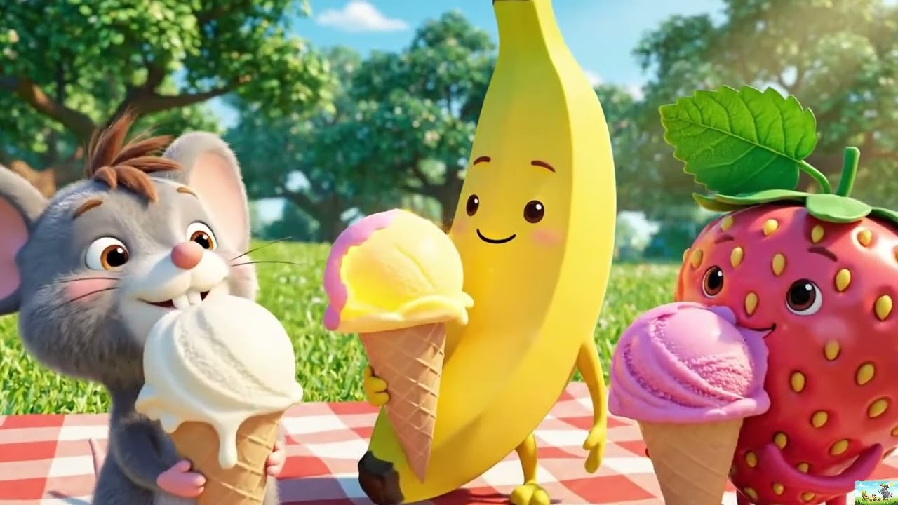 Baby Sensory 🌼🍓 Infant Visual Stimulation With Cute Fruit Dancing Animation For Relaxation 🌸🌈