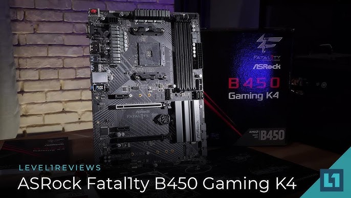 Asrock Fatal1ty B450 Gaming K4 Motherboard Review Youtube