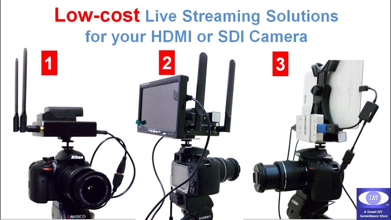 Low-cost Facebook YouTube Social Media Live Streaming solutions for Camera w  HDMI or SDI output