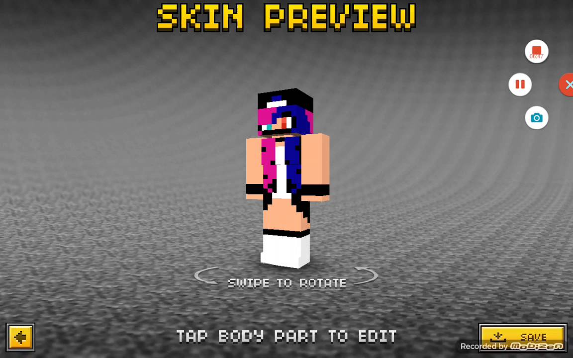 Pixel gun 3d:cool girl skin (not shaded) - YouTube.